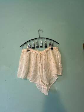 SKIMS Romance Floral Silk Shorts